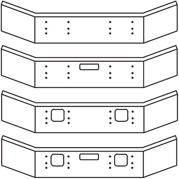 Mack Granite CTP713 GU713 Break Back Bumper Options