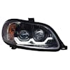 Freightliner M2 Blackout Projector Headlight Pair With Dual Function Sequential LED Light Bar - Passenger Side