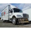 Freightliner M2 Full LED Chrome Projection Headlights With DRL Halo Ring On Matco Truck