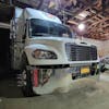 Freightliner M2 Full LED Chrome Projection Headlights With DRL Halo Ring On Matco Truck Passenger Side