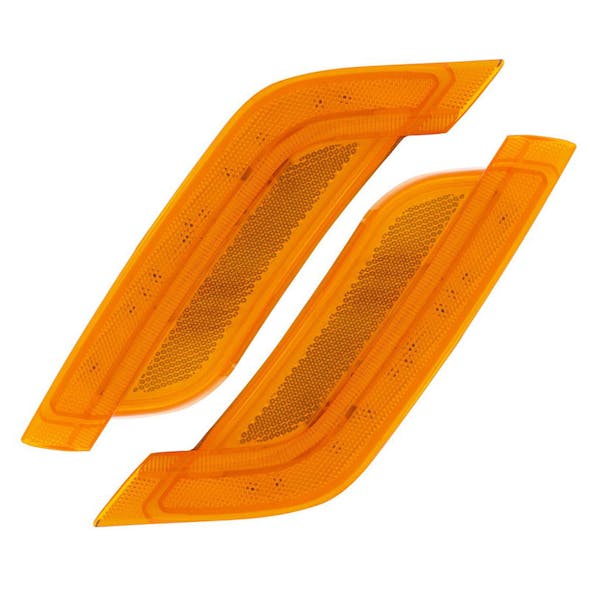 Peterbilt 579 587 Amber 12 LED Fender Turn Signal (Amber/Amber, Pair)