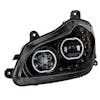 Kenworth T680 Blackout Headlight With Halo LED And Sequential Light Bar (Driver Side)