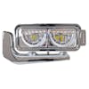 Peterbilt 359 367 379 389 567 589 LED Headlight Assembly with Half Moon DRL Feature and Custom Mounting Arm - Driver Side