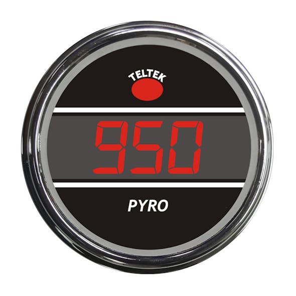 Truck Pyrometer Smart Teltek Gauge Red