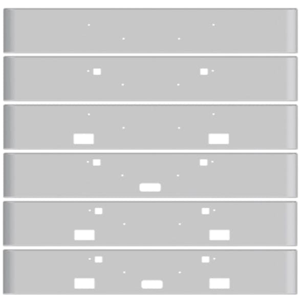 Kenworth W990 Square Rolled End Bumper (Cutout Options)