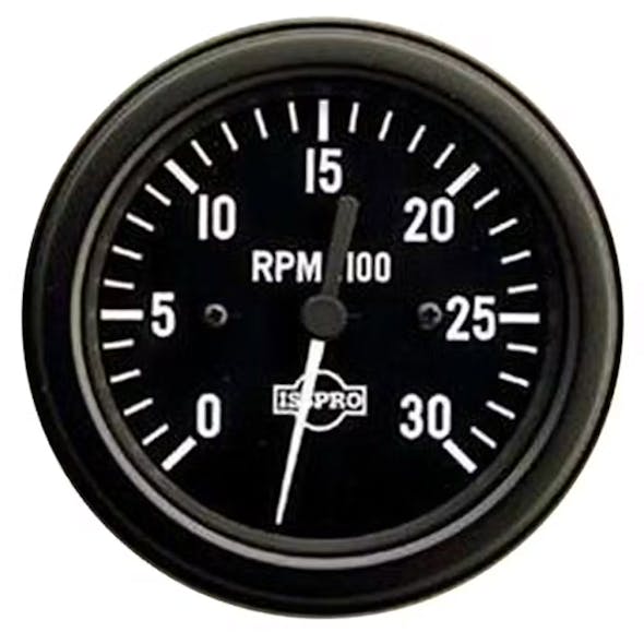 Semi Truck 3 3/8"Electric Tachometer Gauge By ISSPRO - 3k black
