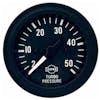 Semi Truck Mechanical Turbo Pressure Gauge By ISSPRO - black
