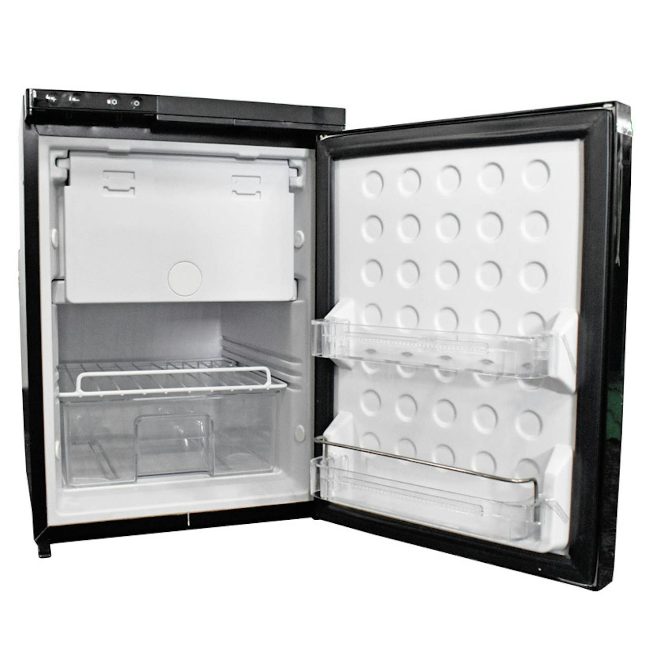 Black 2 Drawer Cabinet W/ Refrigerator & Microwave Passenger Side For  Kenworth W900 - 4 State Trucks