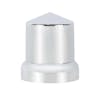 Chrome Plastic 33mm Push On Pointed Nut Cover