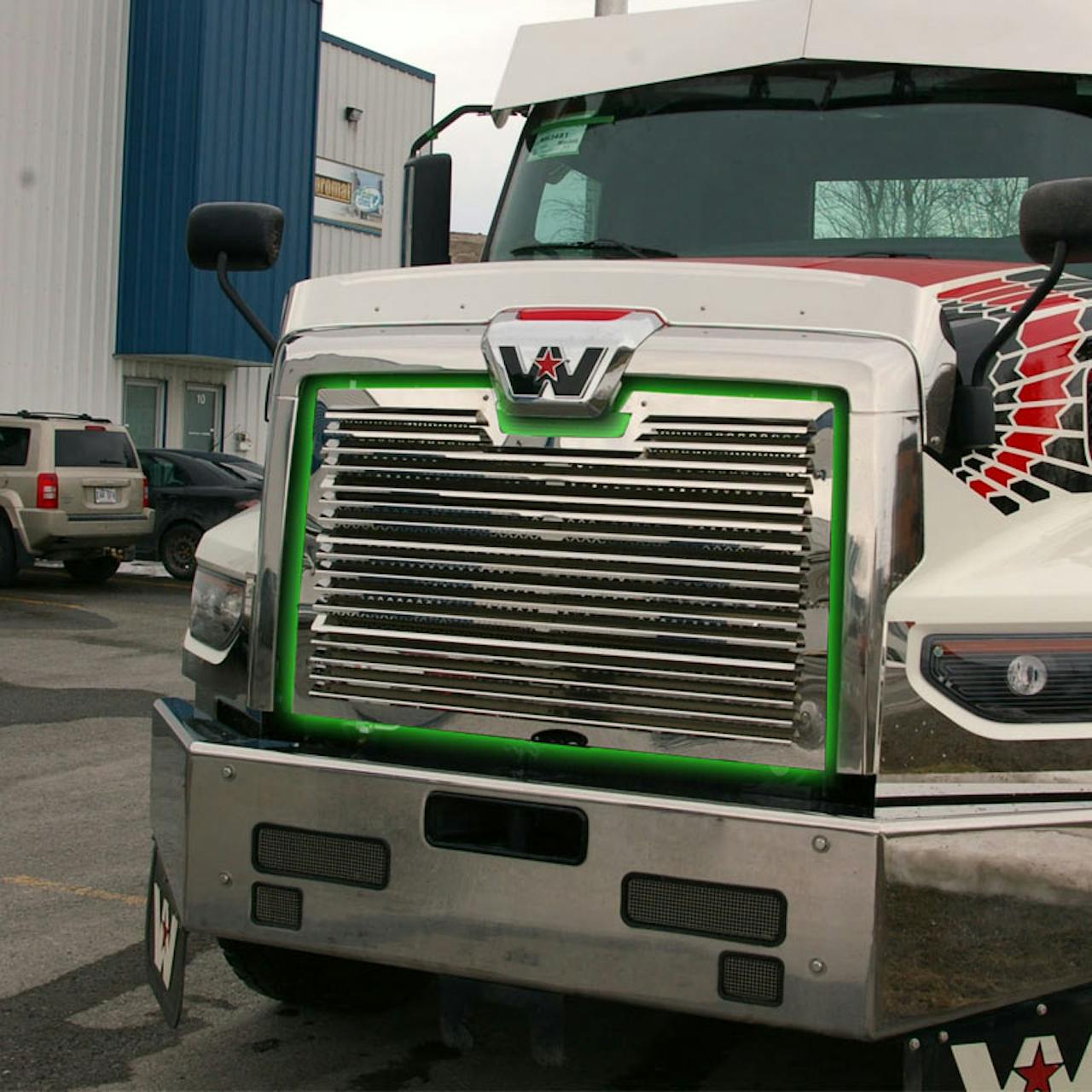 Western Star 49X Stainless Steel Louvered Front Grill - Raney's