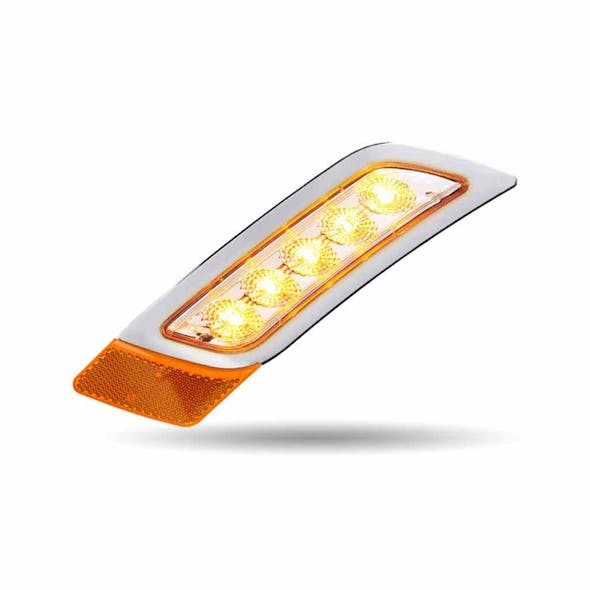 Peterbilt 567 579 587 Dual Revolution Fender Turn Signal LED Light - Amber Only