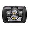 5" x 7" Rectangular Black Headlight With DRL & Turn Light 