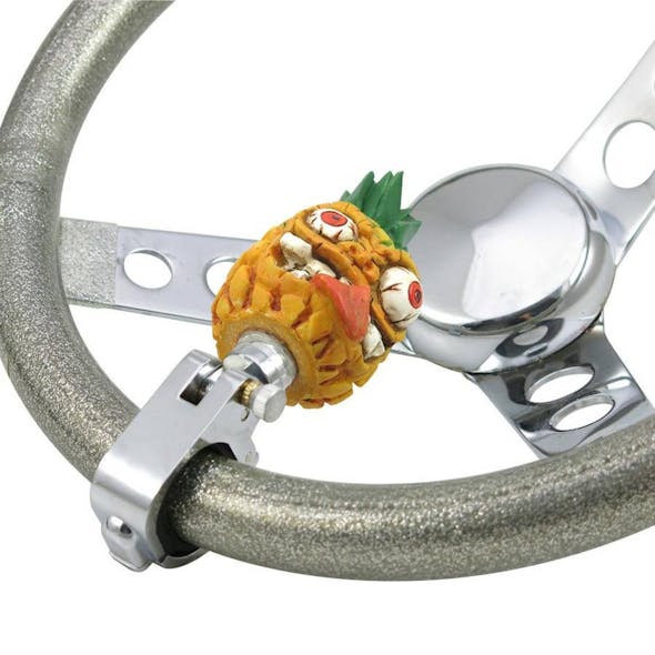 TikiApple Pineapple Tiki Universal Steering Wheel Spinner 1 1/2" Side