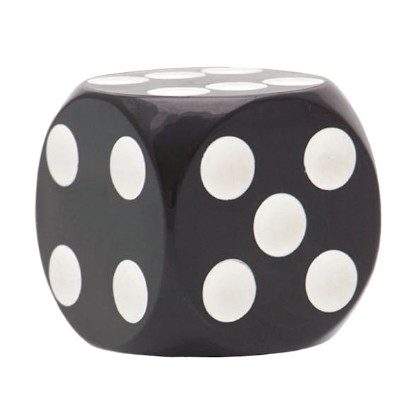 Black Dice Universal Steering Wheel Spinner - Knob