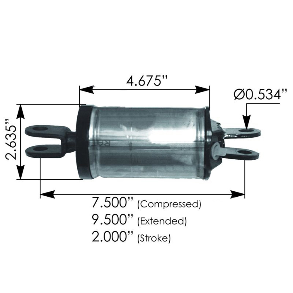 Holland XA FW 5th Wheel Air Cylinder XA2524R131 100102