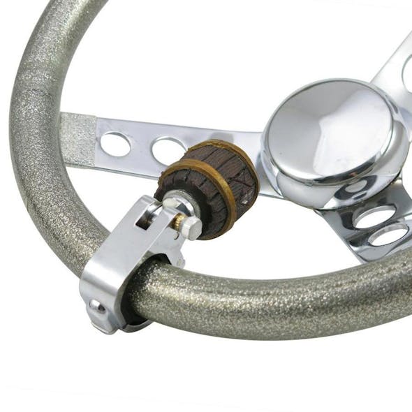 Vintage Keg Barrel Universal Steering Wheel Spinner 1 1/2" Spinner 180°