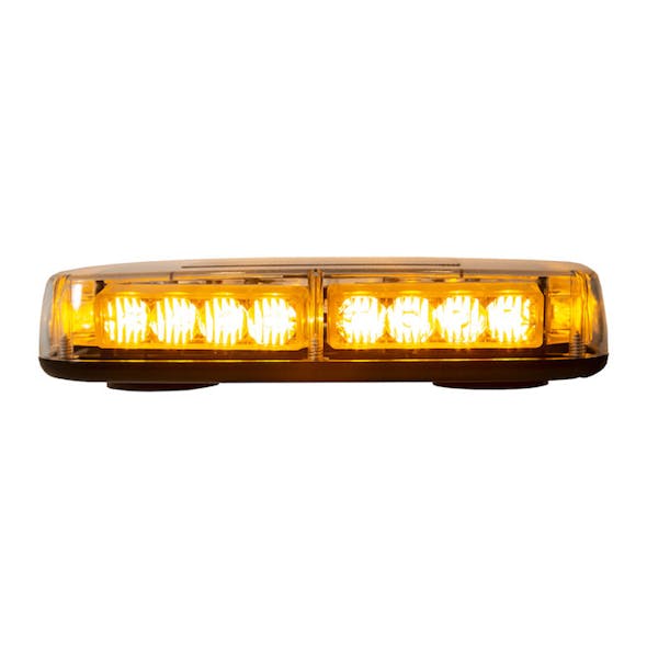15 Octagonal Amber LED Mini Strobe Light Bar - Raney's Truck Parts