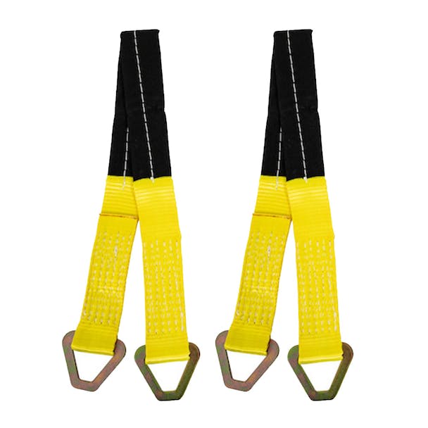 36" Axle Straps With D Rings - Pair