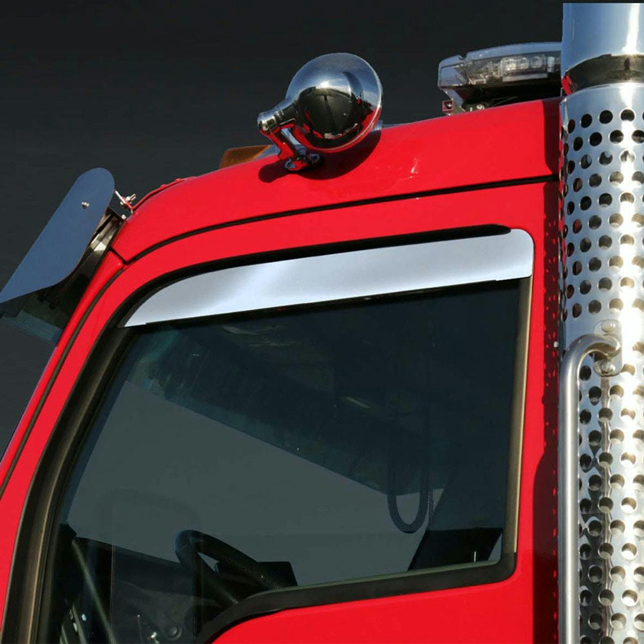 Kenworth T680 T880 W990 Day Cab 8 Drop Visor No Drilling Required - Raney's Truck Parts Kenworth T680 T880 W990 Day Cab 8 Drop Visor No Drilling Required - Raney's Truck Parts