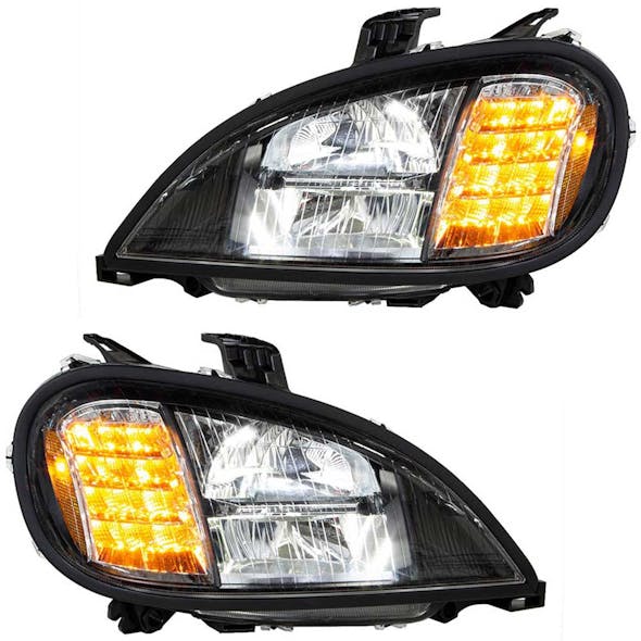 Freightliner Columbia Full LED Blackout Headlight 2001-2020  (Pair)