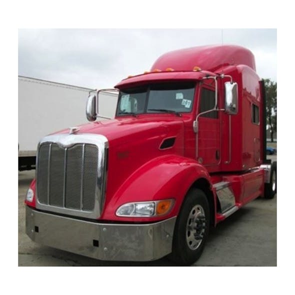 Peterbilt 384 Bumper Set Back Axle Red Truck 