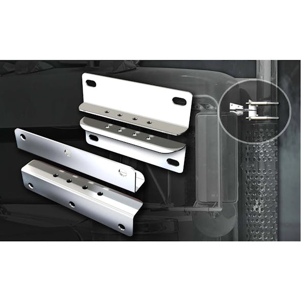 Kenworth Exhaust Bracket Kit R11-1195 By RoadWorks On Truck