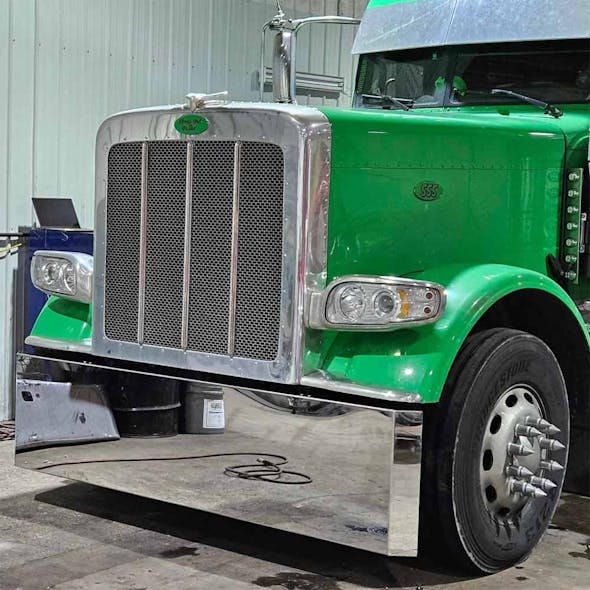 Universal Blind Mount Chrome Mitered End Bumper By RoadWorks Example