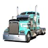 Kenworth W900L W900B Chrome Mitered End Bumper By RoadWorks