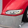 Peterbilt 382 384 386 387 Blackout Competition Series Quad-LED Headlight - Driver side bumper view