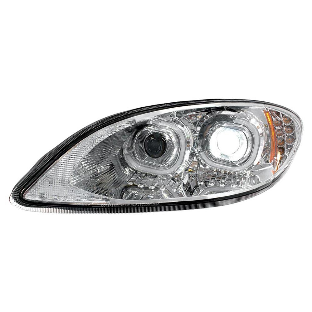 International ProStar Chrome Projector LED Headlight Assembly