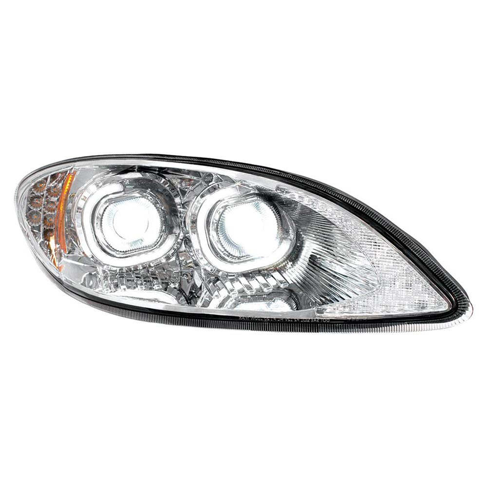 International ProStar Chrome Projector LED Headlight Assembly