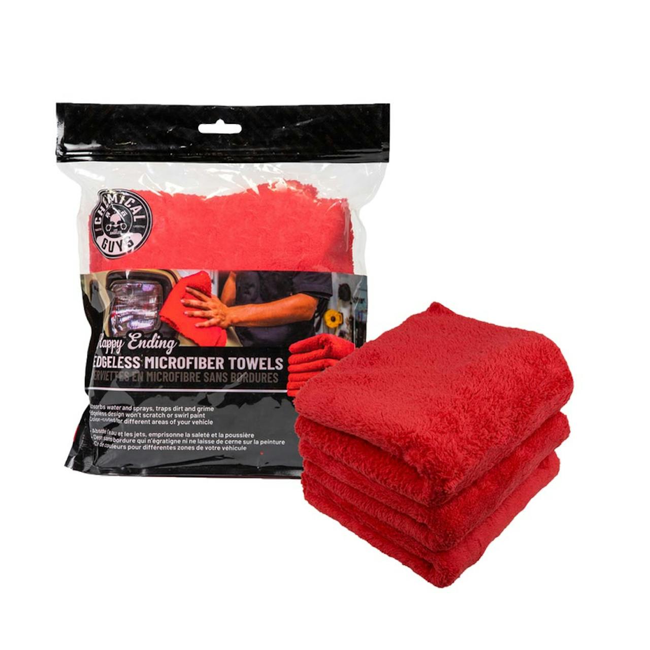 Chemical Guys Happy Ending Edgeless Microfiber Towels - Raney's Truck Parts