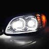 Freightliner M2 Full LED Chrome Projection Headlights With DRL And High Beam On