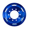 22.5" x 8.25" Oval Aluminum Wheel With Off-Center Vent Hole - Blue Forward