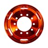 22.5" x 8.25" Oval Aluminum Wheel With Off-Center Vent Hole - Orange Forward