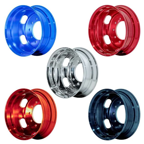 22.5" x 8.25" Oval Aluminum Wheel With Off-Center Vent Hole - Default