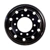 22.5" x 14" Round Standard Aluminum Wheel - Black Forward