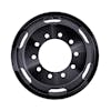 24.5" x 8.25" Oval Aluminum Wheel With Off-Center Vent Hole - Black Side