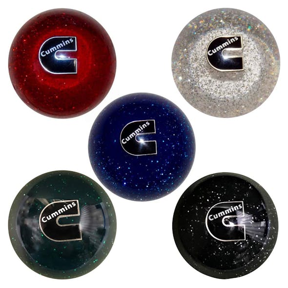 Cummins Air Brake Knob Glitter - Red Clear Blue Green Black