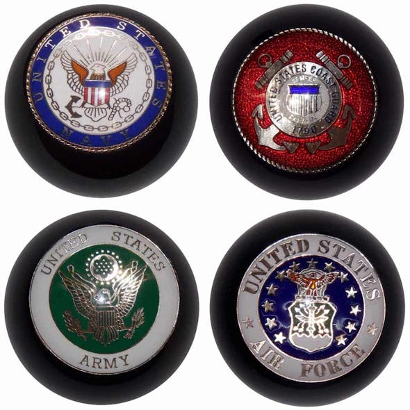 Custom United States Military Brake Knobs - Military