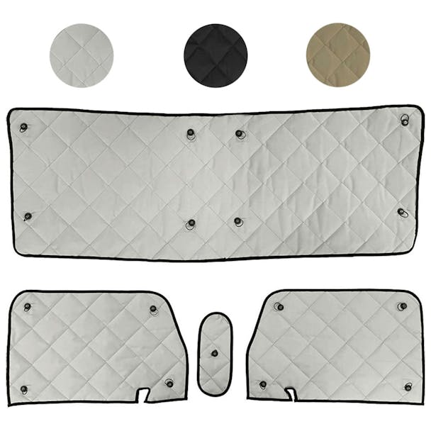 Peterbilt ZenEclipse Blackout Window Covers By Robert James  - Gray Covers with Alternate Color Swatches