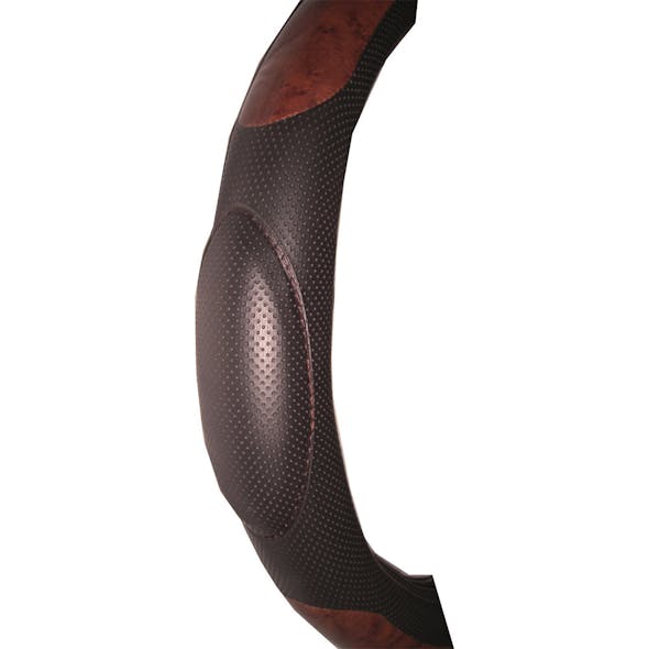 18" Memory Foam Wooden Steering Wheel Cover - Texture