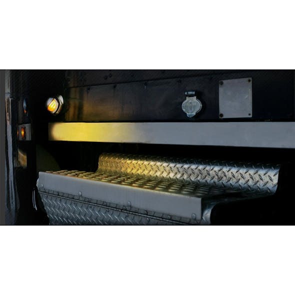 Kenworth Dual Revolution Courtesy Step LED Light - Installed