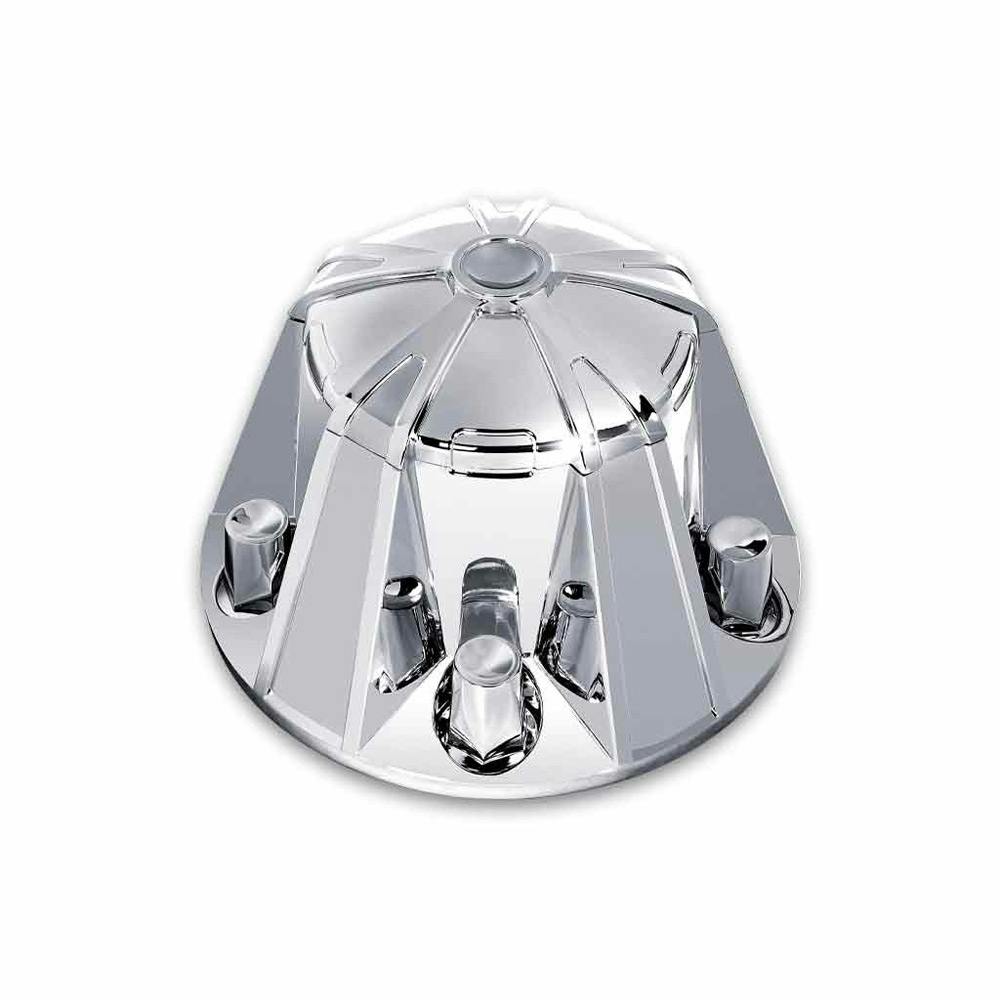 Chrome Rear Mag Wheel Axle Cover With 33mm Threaded Lug Nut Covers