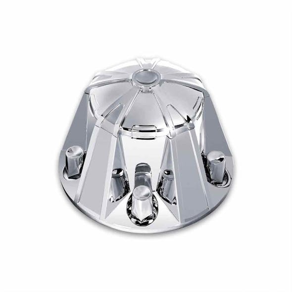Chrome Rear Mag Wheel Axle Cover With 33mm Threaded Lug Nut Covers - Main