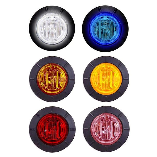 6 LED 1 1/4" Mini Clearance Marker Light With Rubber Grommet by Maxxima - Thumbnail
