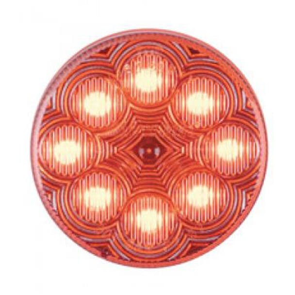 2 1/2" Round Red LED Clearance Marker Light by Maxxima - On