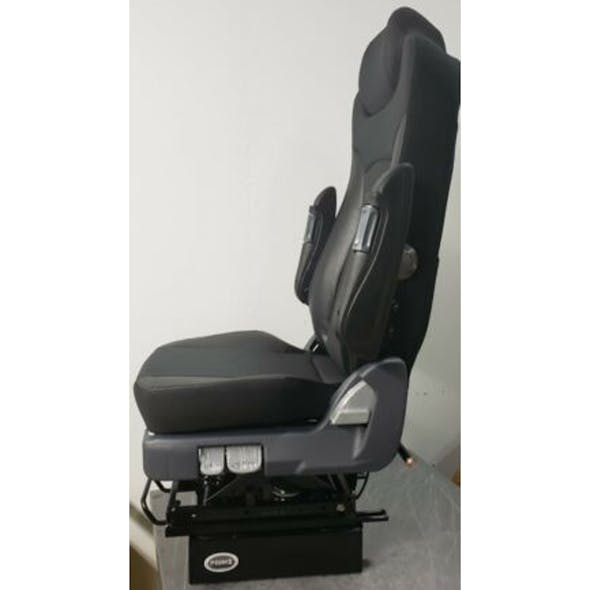 GraMag Black Genuine Leather with Heat and Vent Option Truck Seat