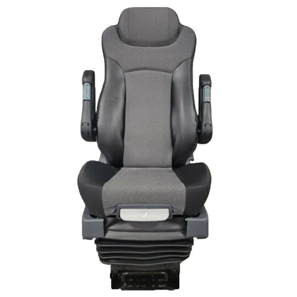 GraMag Black Genuine Leather with Heat and Vent Option Truck Seat