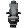Prime TC200 Series Air Ride Suspension Grey Cloth & Black Leather Truck Seat With Arm Rests - Front